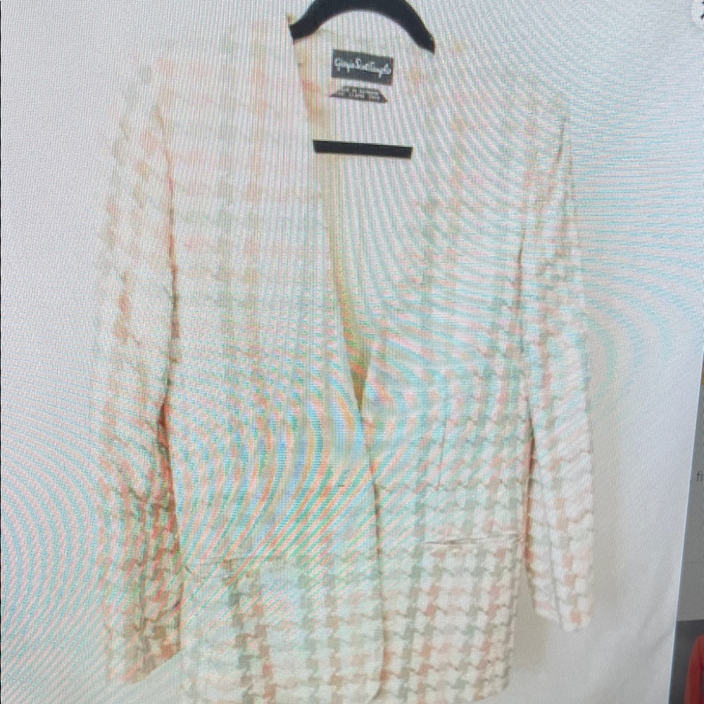 Guy Laroche Women's Beige Houndstooth Blazer